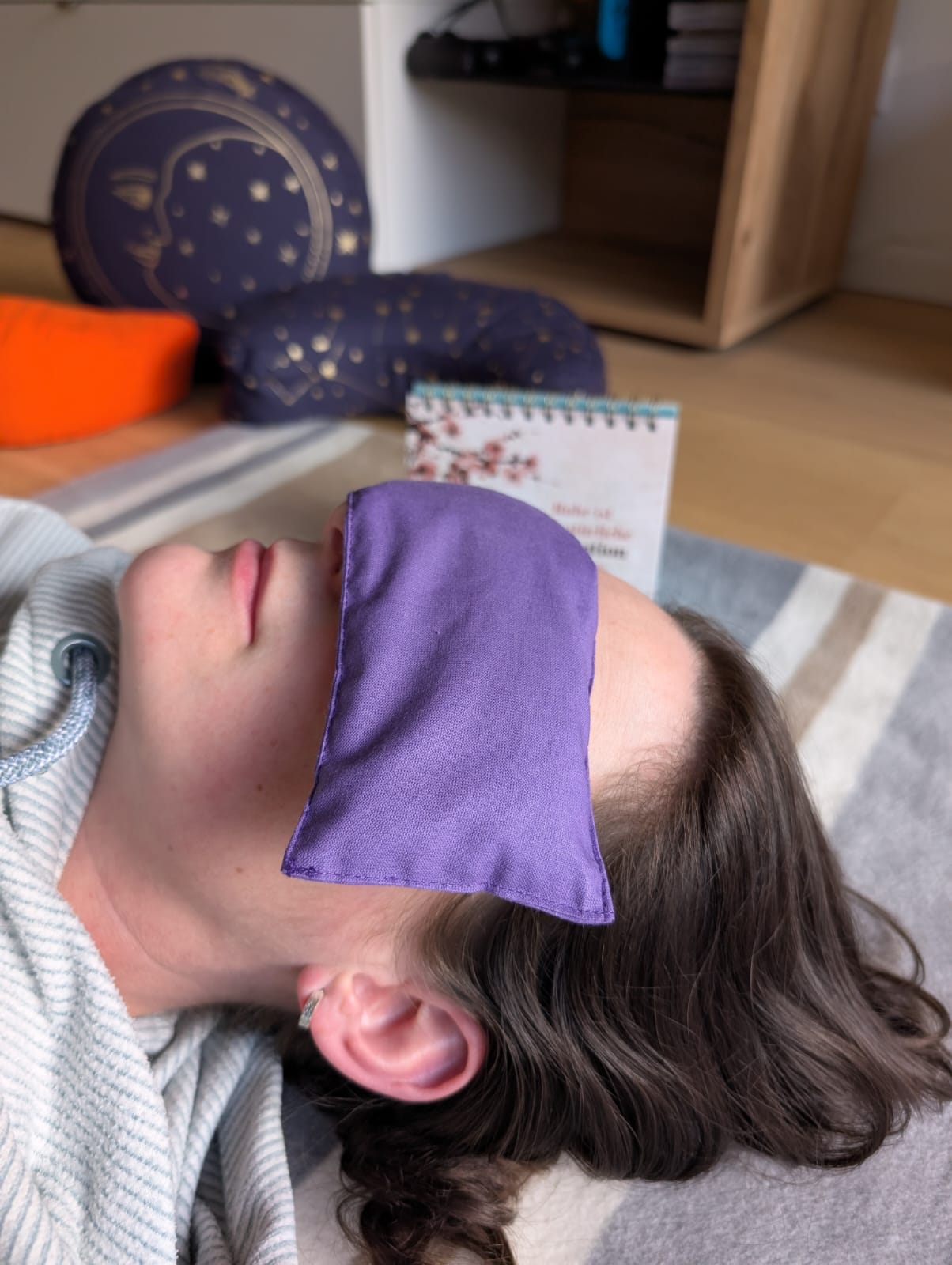 Lavendel-Augenkissen | Bio-Qualität | 2 Jahre Geruchsgarantie | Waschbarer Bezug