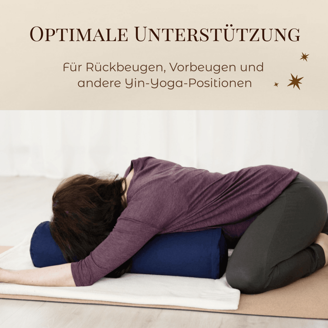 Yogabolster aus 100% Bio-Baumwolle | Gefüllt mit natürlicher Buchweizenspreu