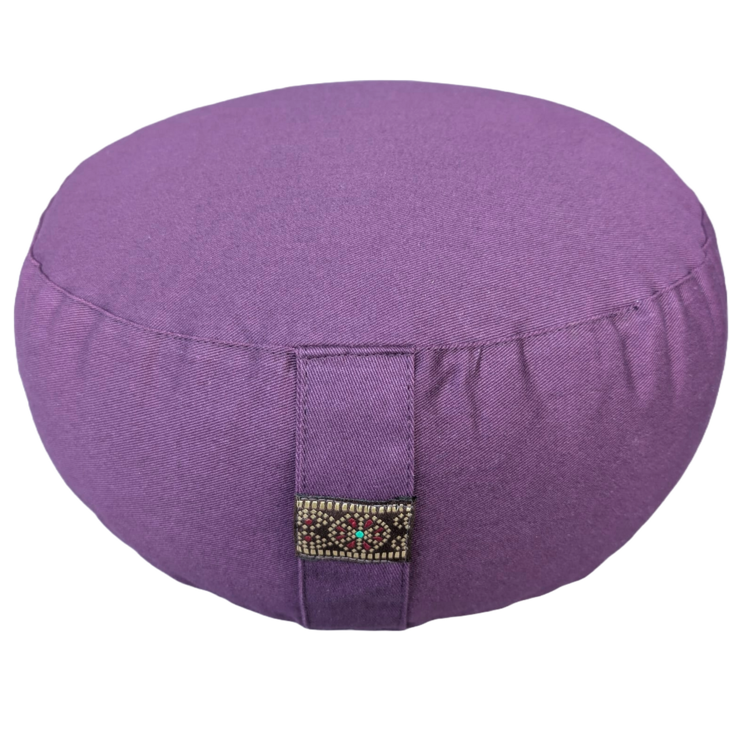 Meditationskissen Dunkelviolett | Bezug aus 100% Bio-Baumwolle | Gefüllt mit natürlicher Buchweizenspreu