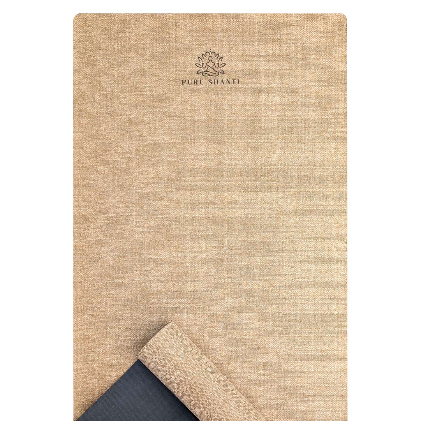 Yogamatte aus Jute & Naturkautschuk | Rutschfeste Jute Matte, robust und geruchsneutral | Angenehm hautfreundlich | 100% Naturmaterial | Inkl. Tragegurt
