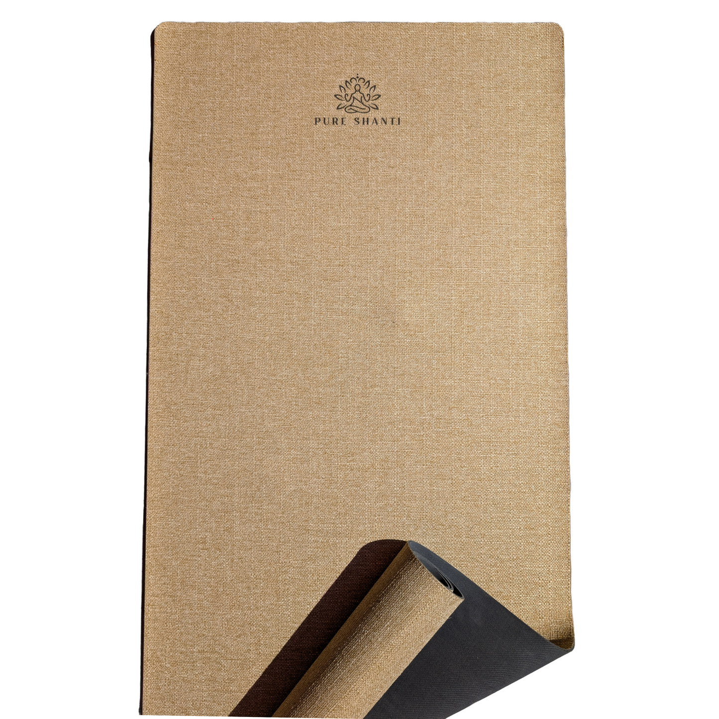 Yogamatte aus Jute | 100% Naturmaterial | Unterseite aus Naturkautschuk | Rutschfest, robust und geruchsneutral