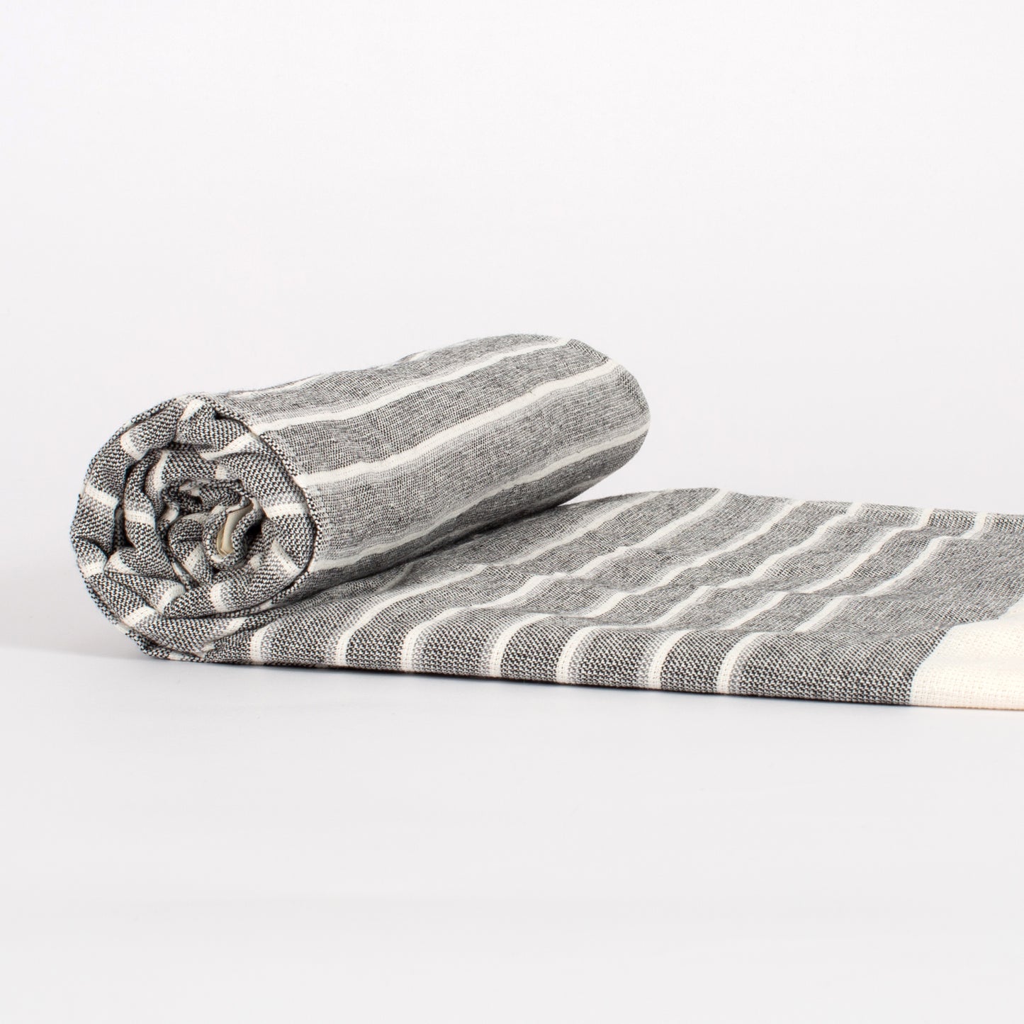 Shavasana Decke aus handgewebter Baumwolle (grau) | 190 x 95 cm