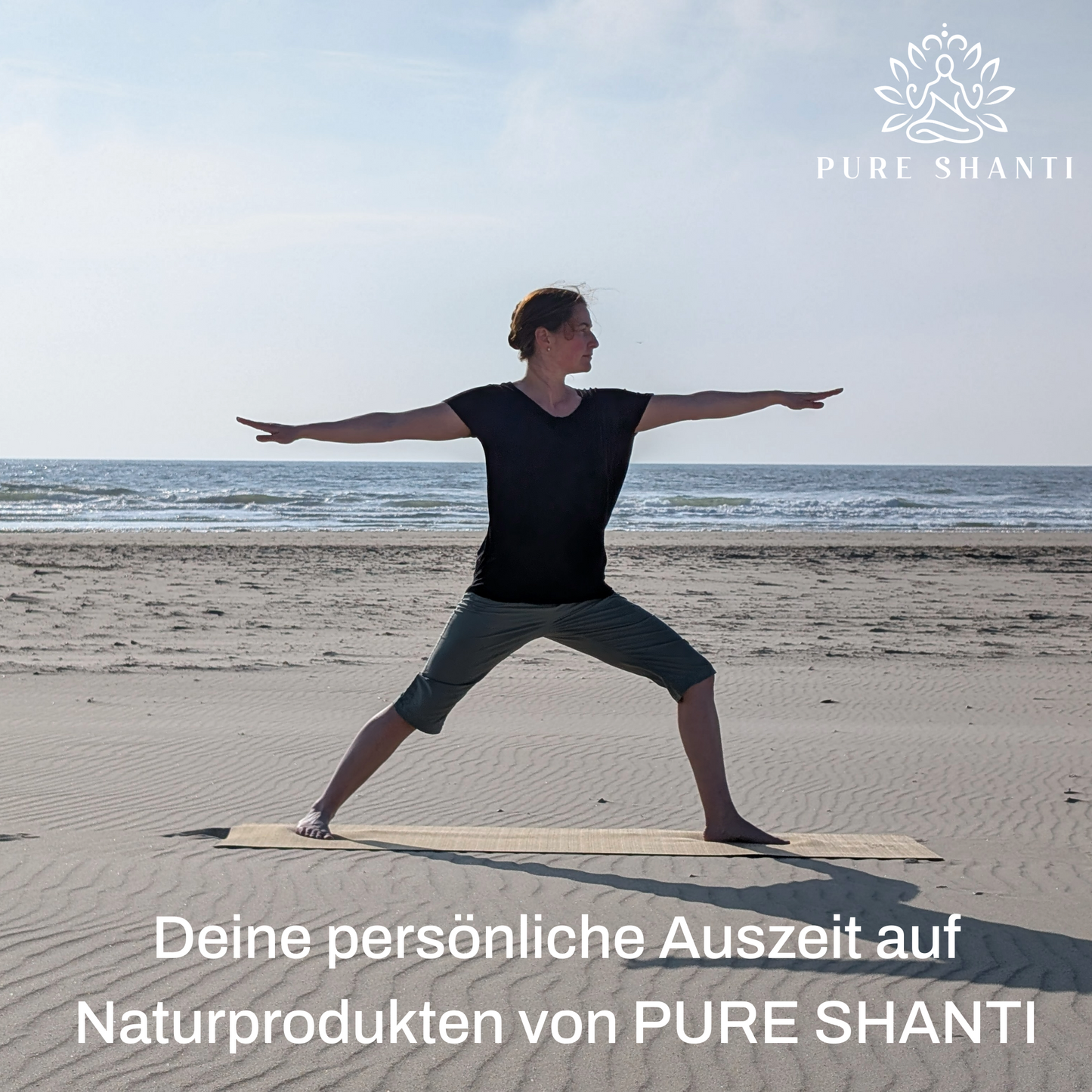 Yogamatte aus Jute Fein | 100% Naturmaterial | Unterseite aus Naturkautschuk | Für Yin-Yoga und Meditation