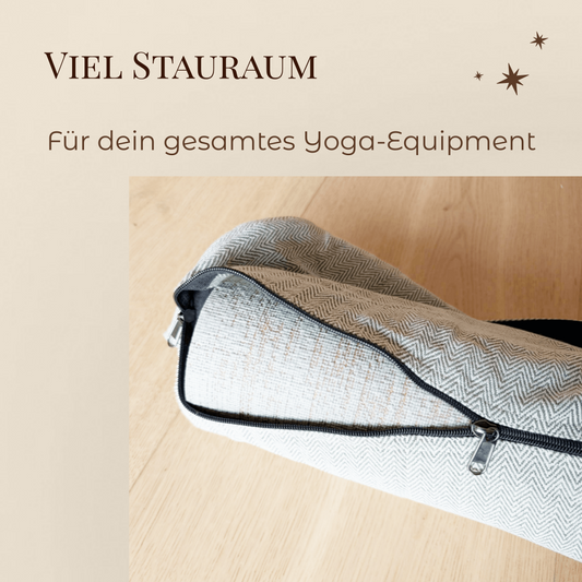 Yogatasche aus nepalesischer Baumwolle, mintgrün, mit verstellbarem Tragegriff