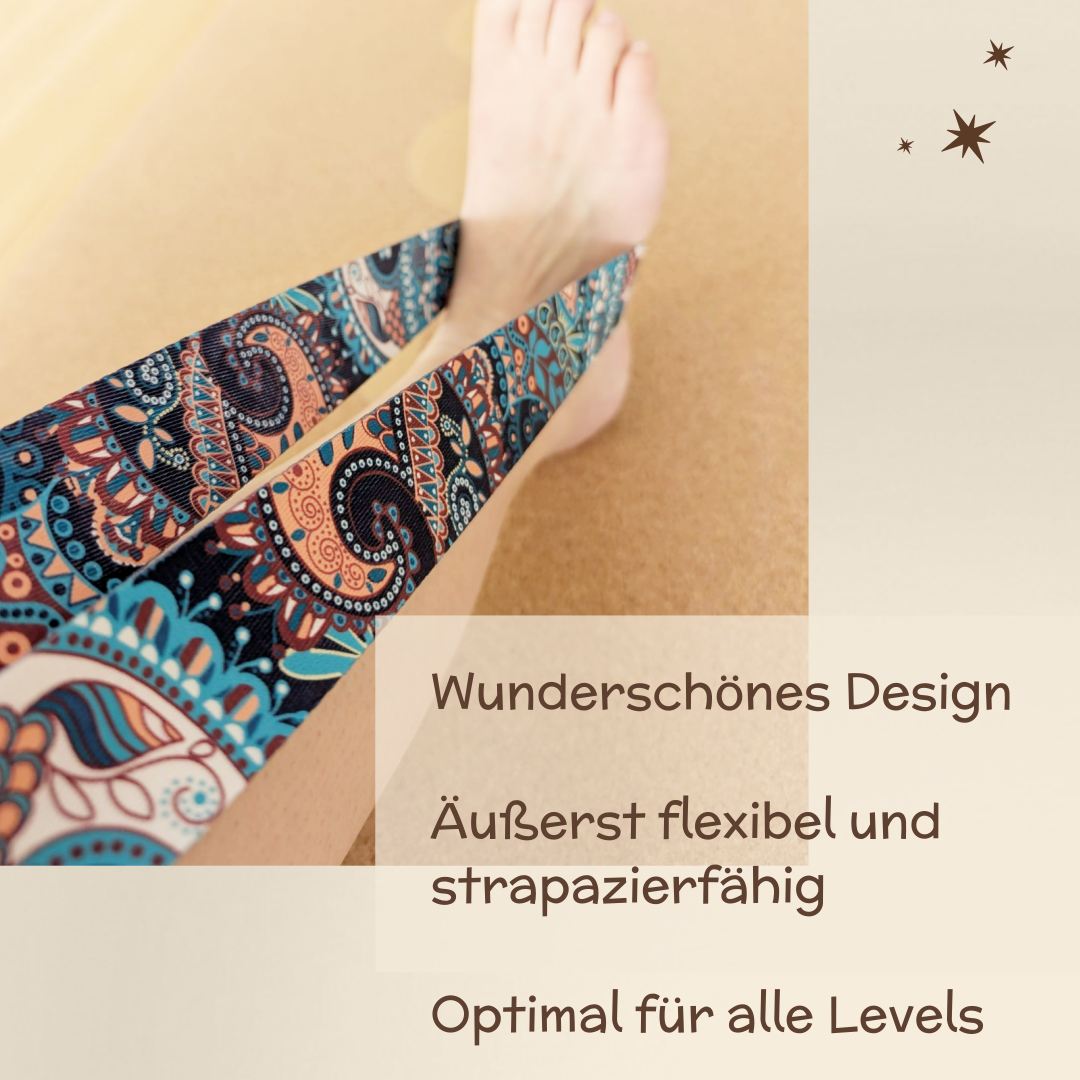 Pure Shanti Yogagurt | Unterstützt bei zahlreichen Asanas | Für mehr Flexibilität | 1,8 m lang