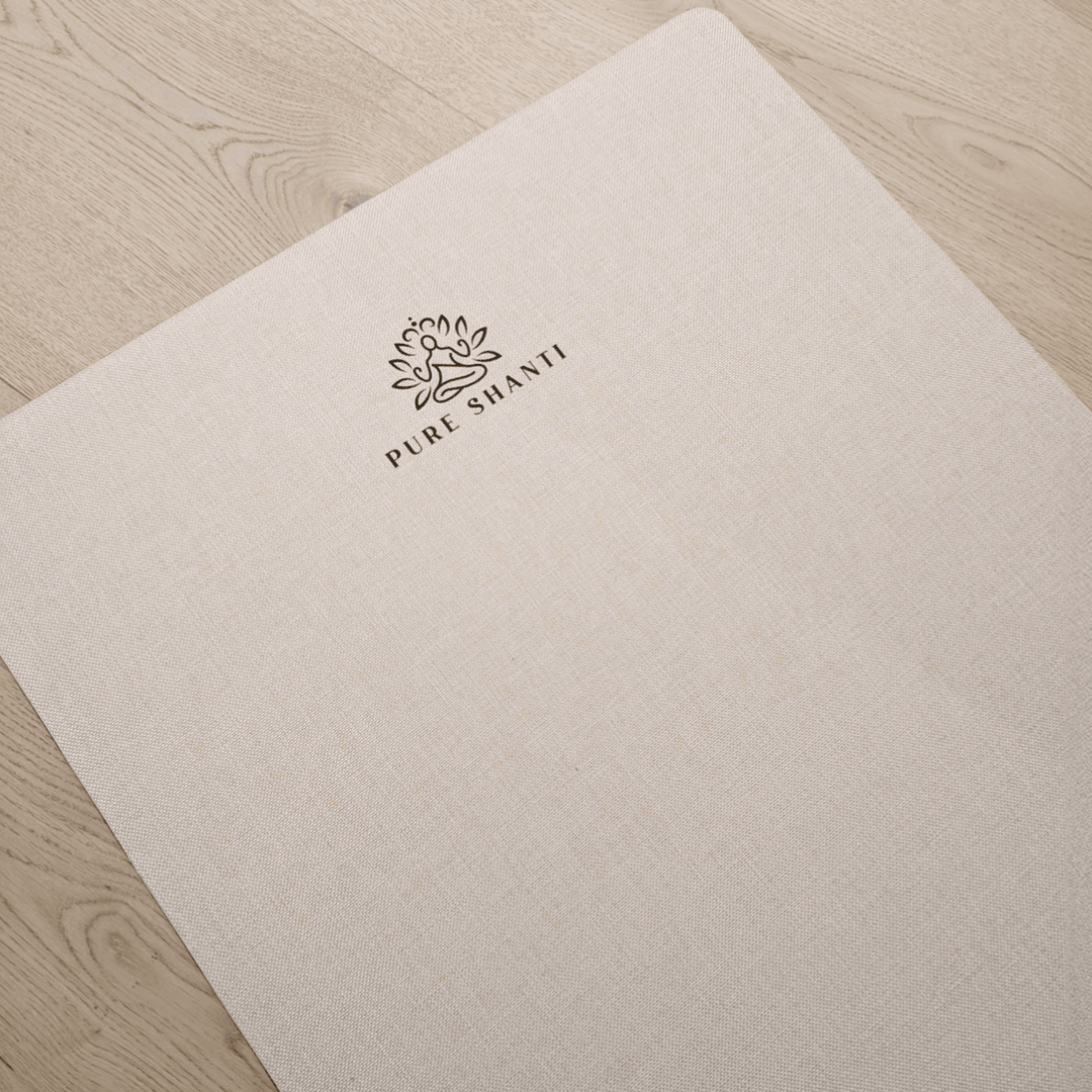 Yogamatte aus Jute Fein | 100% Naturmaterial | Unterseite aus Naturkautschuk | Rutschfest, robust und geruchsneutral
