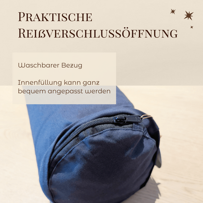 Yogabolster aus 100% Bio-Baumwolle | Gefüllt mit natürlicher Buchweizenspreu