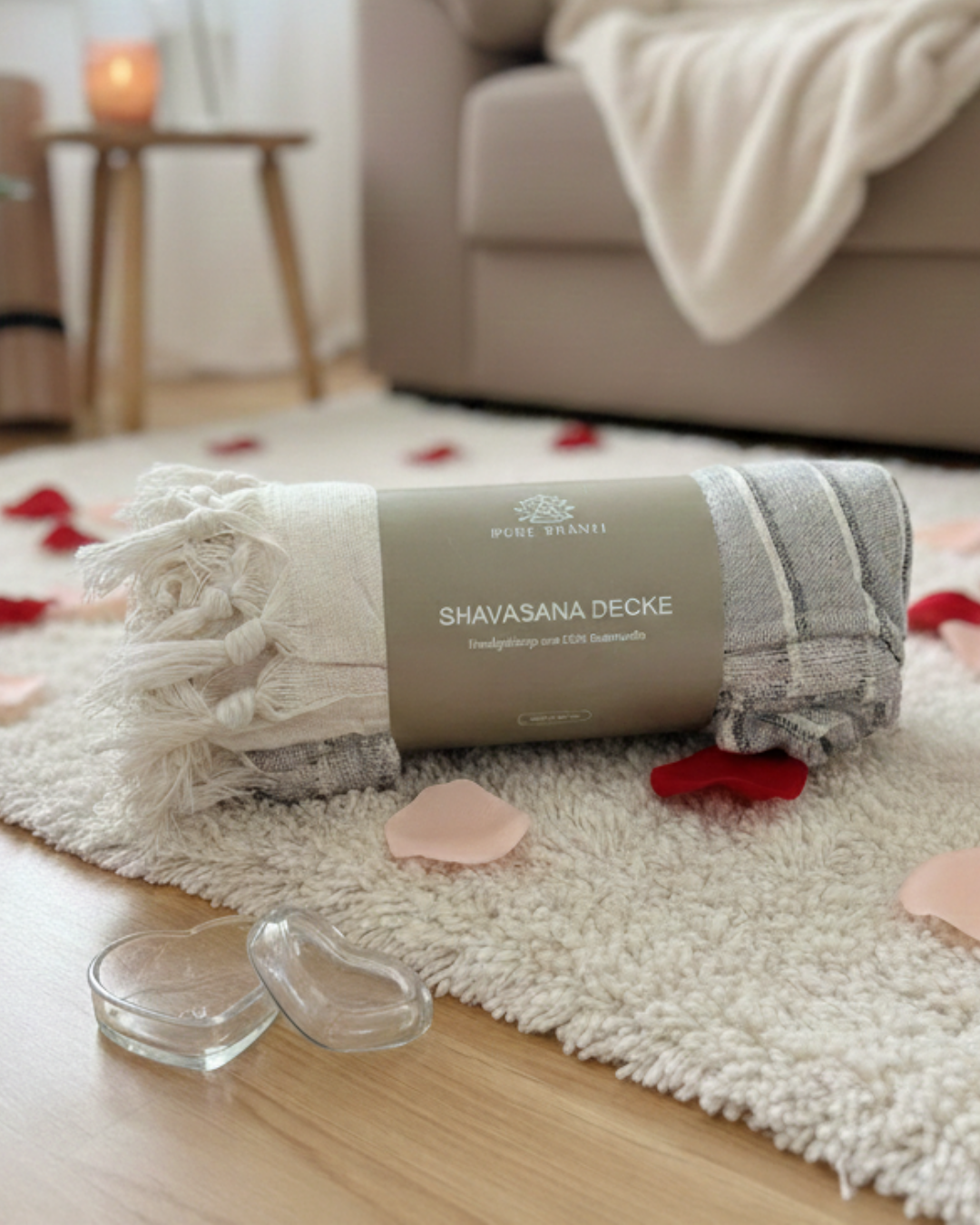 Valentinstag-Special II: Kuschelige Frottee-Decke und Schmuckdose in Herzform mit persönlicher Gravur