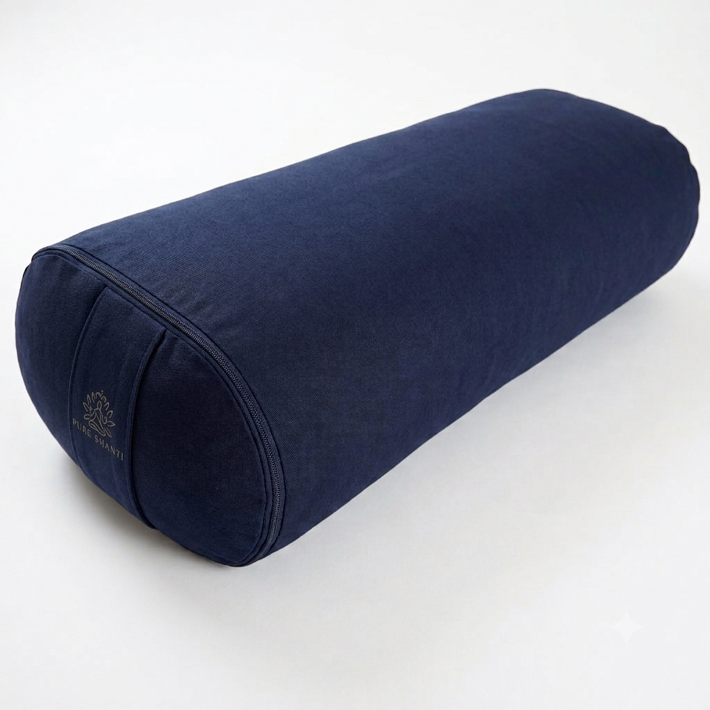 Cojín de yoga, verde claro | Funda de algodón 100 % orgánico | Relleno de cáscara de trigo sarraceno natural | Cojín de yoga sostenible | Tamaño grande: 70 x 30 x 20 cm