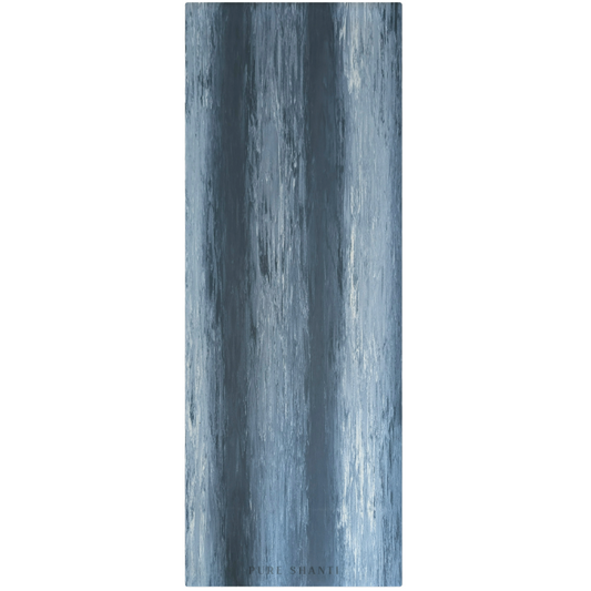 Yogamatte aus reinem Naturkautschuk | Extra rutschfest, perfekter Grip | Für Yoga, Pilates & Fitness | Farbe: Anthrazit | Inkl. Tragegurt | 183 x 64 cm | 4mm Dämpfung