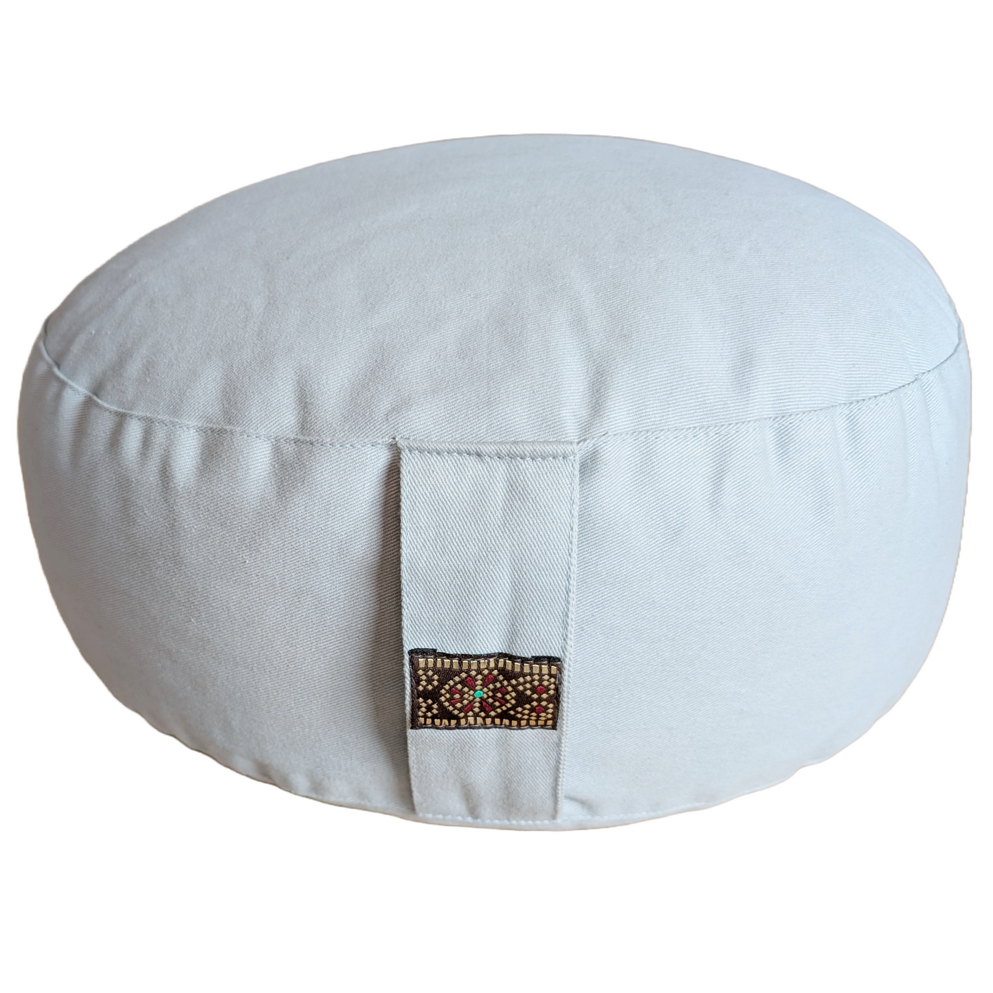 Meditationskissen Seladongrün | Bezug aus 100% Bio-Baumwolle | Gefüllt mit natürlicher Buchweizenspreu