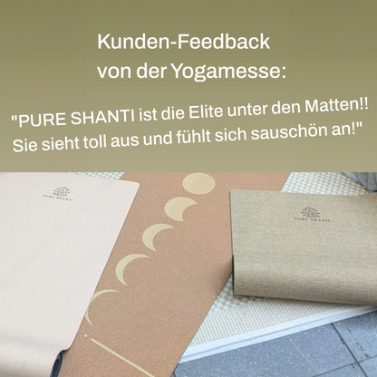 Yogamatte aus Jute Fein | 100% Naturmaterial | Unterseite aus Naturkautschuk | Für Yin-Yoga und Meditation