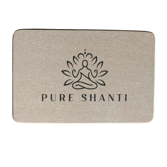 Bloque de Yoga PURE SHANTI de Corcho | Materiales 100% Naturales | 23 x 15 x 7,5 cm