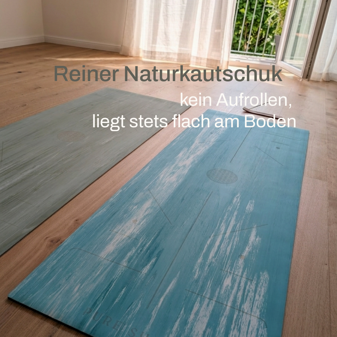 Esterilla de yoga de corcho y caucho natural | Naturalmente antideslizante, agradable al tacto y sin olores | Incluye correa de transporte | 183 x 61 cm