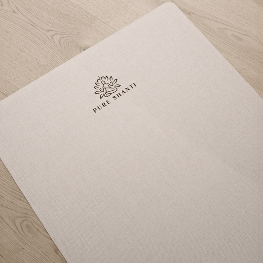 Yogamatte aus Jute | 100% Naturmaterial | Unterseite aus Naturkautschuk | Rutschfest, robust und geruchsneutral